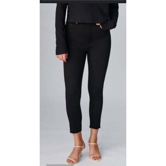 Aritzia Denim - Aritzia‎ Denim Forum Lola High Rise Skinny Crop Jeans Black Size 31